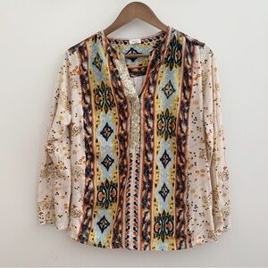 Anthropologie Tiny Blouse Devas Popover